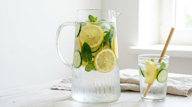 레몬 디톡스 워터(오이&middot;민트