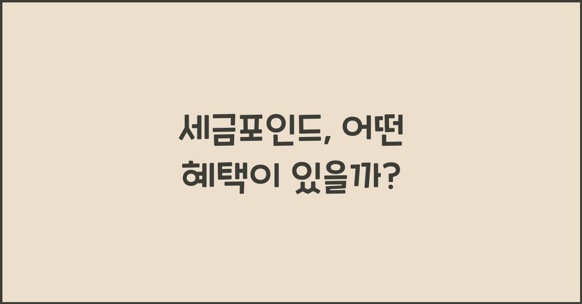세금포인드