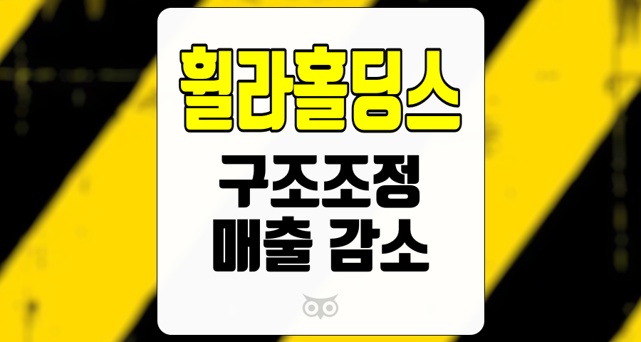 휠라홀딩스, 구조조정과 매출 감소가 가져올 변화