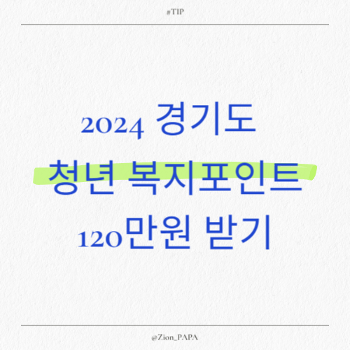 2024 경기도청년복지포인트