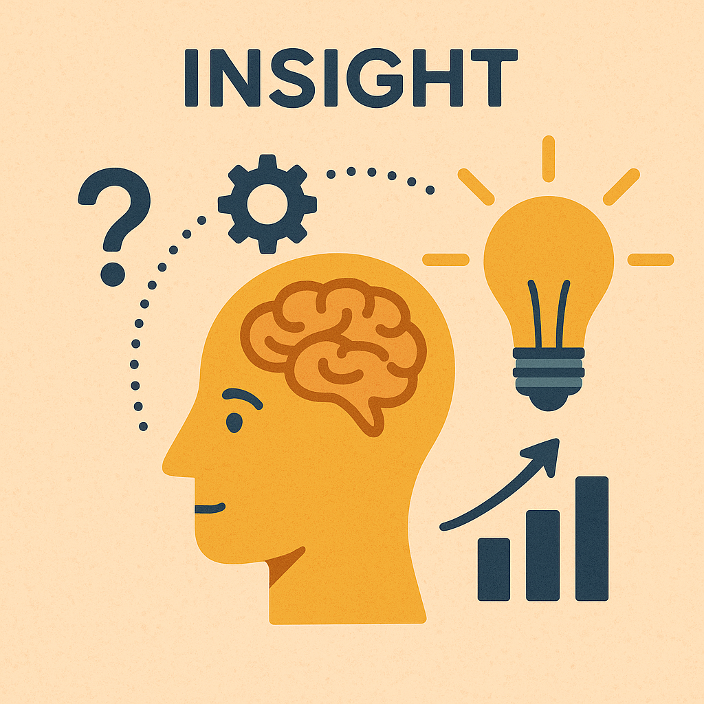 통찰력 상징하는 일러스트레이션