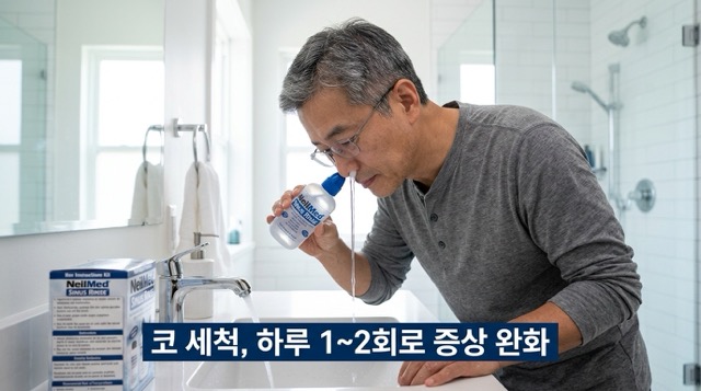 꽃가루 알레르기 코막힘 코세척 관리법