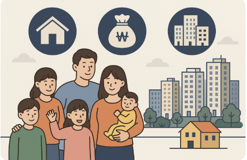 2025년 다자녀 주거지원정책 비교 분석 &ndash; 전세&middot;대출&middot;임대주택 총정리 관련 사진