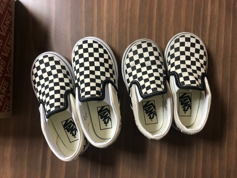 반스 체크 클래식 슬립온 블랙&화이트 - 새상품 모습