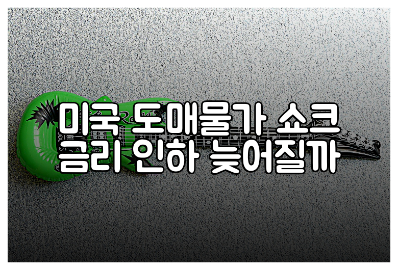 미국 도매물가 쇼크 금리 인하 늦어질까