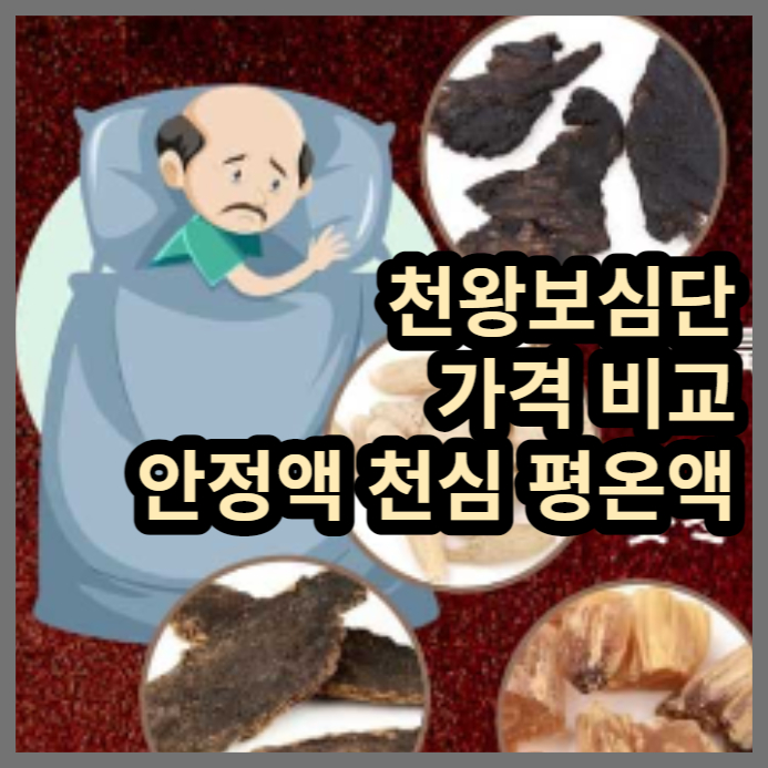 천왕보심단-가격-안정액-천심-평온액
