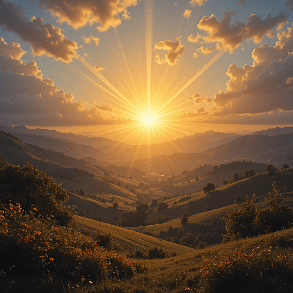 대박 태몽의 대표 꿈 홍보 포스터로 금빛태양 꿈입니다.