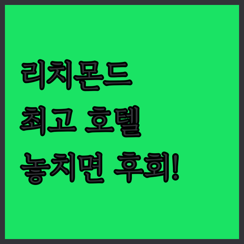 리치몬드 최고의 선택 River Ro