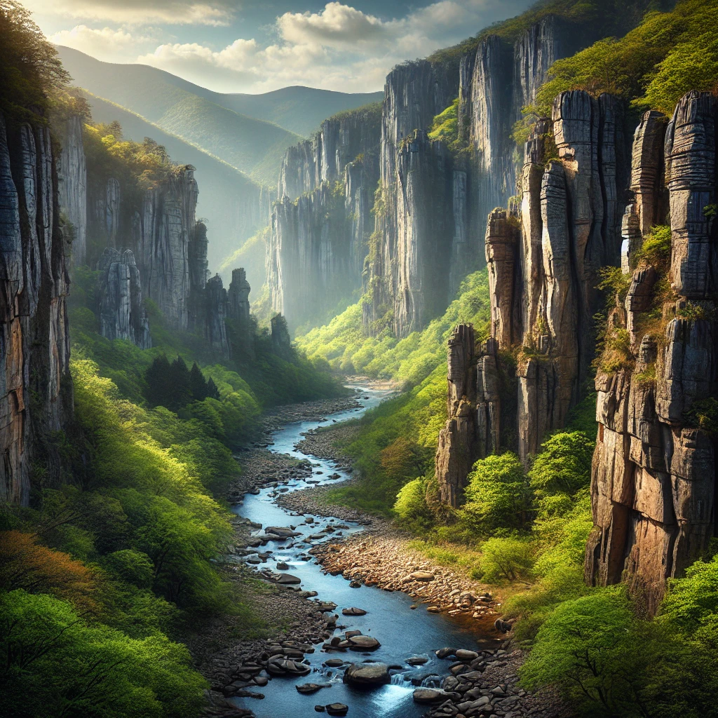멋진 산속의 풍경사진