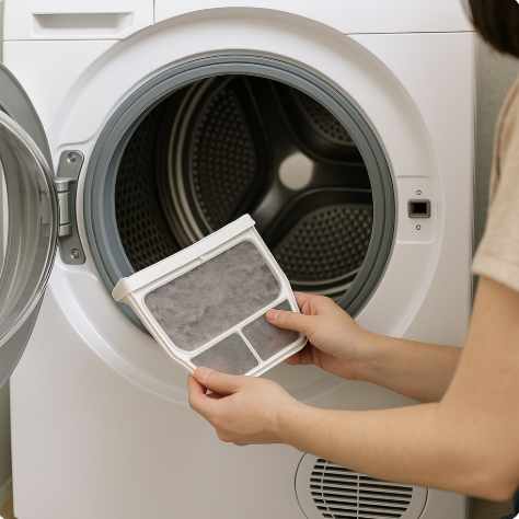 건조기 먼지제거 왜 매번 해야 할까? 고장 부르는 원인부터 오래 쓰는 관리 비결까지” 관련 사진