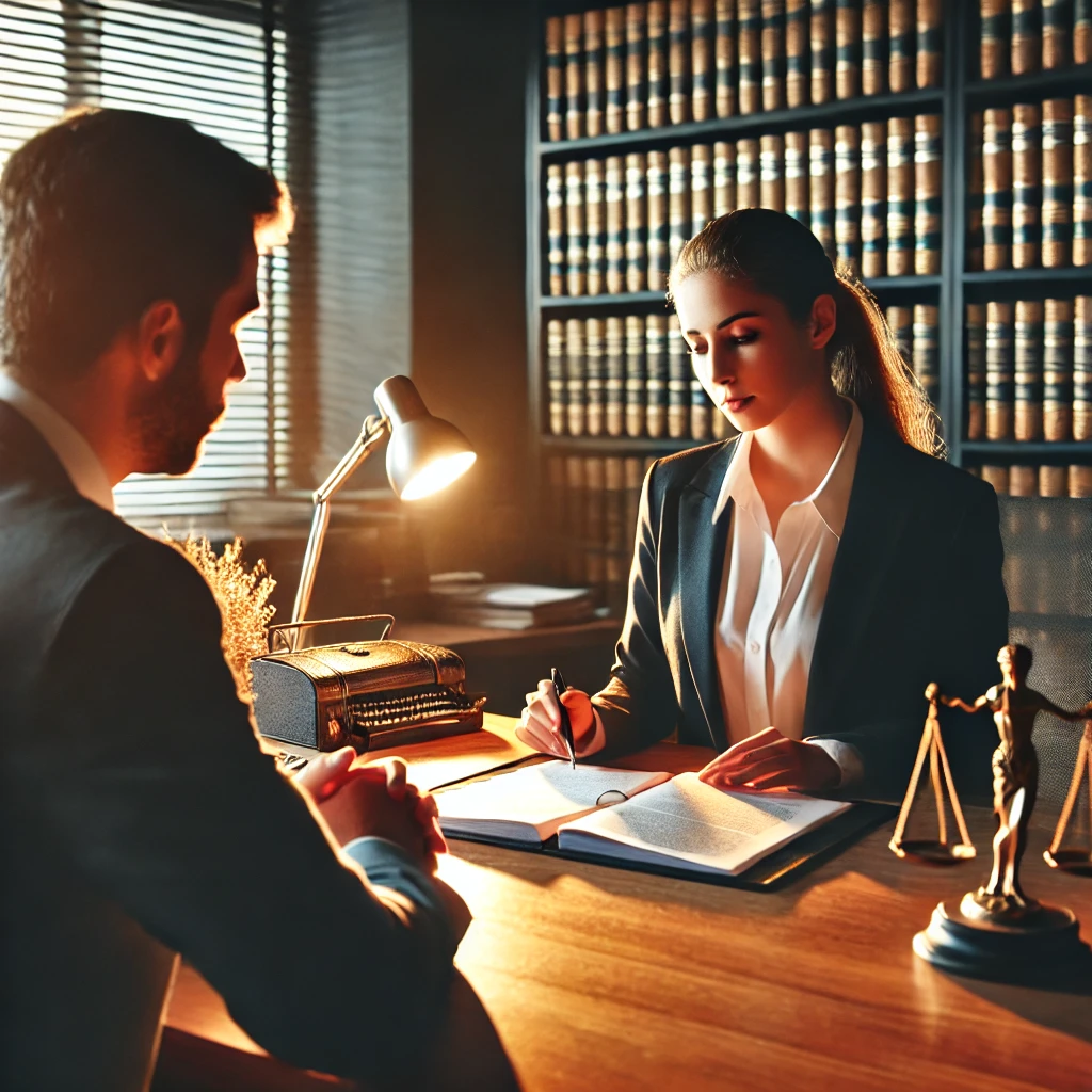 상속 재산 관리에 대한 법적 절차를 상담하는 모습