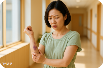 멍과 피로로 드러나는 신호