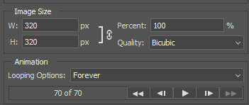 포토샵 GIF 크기 변환