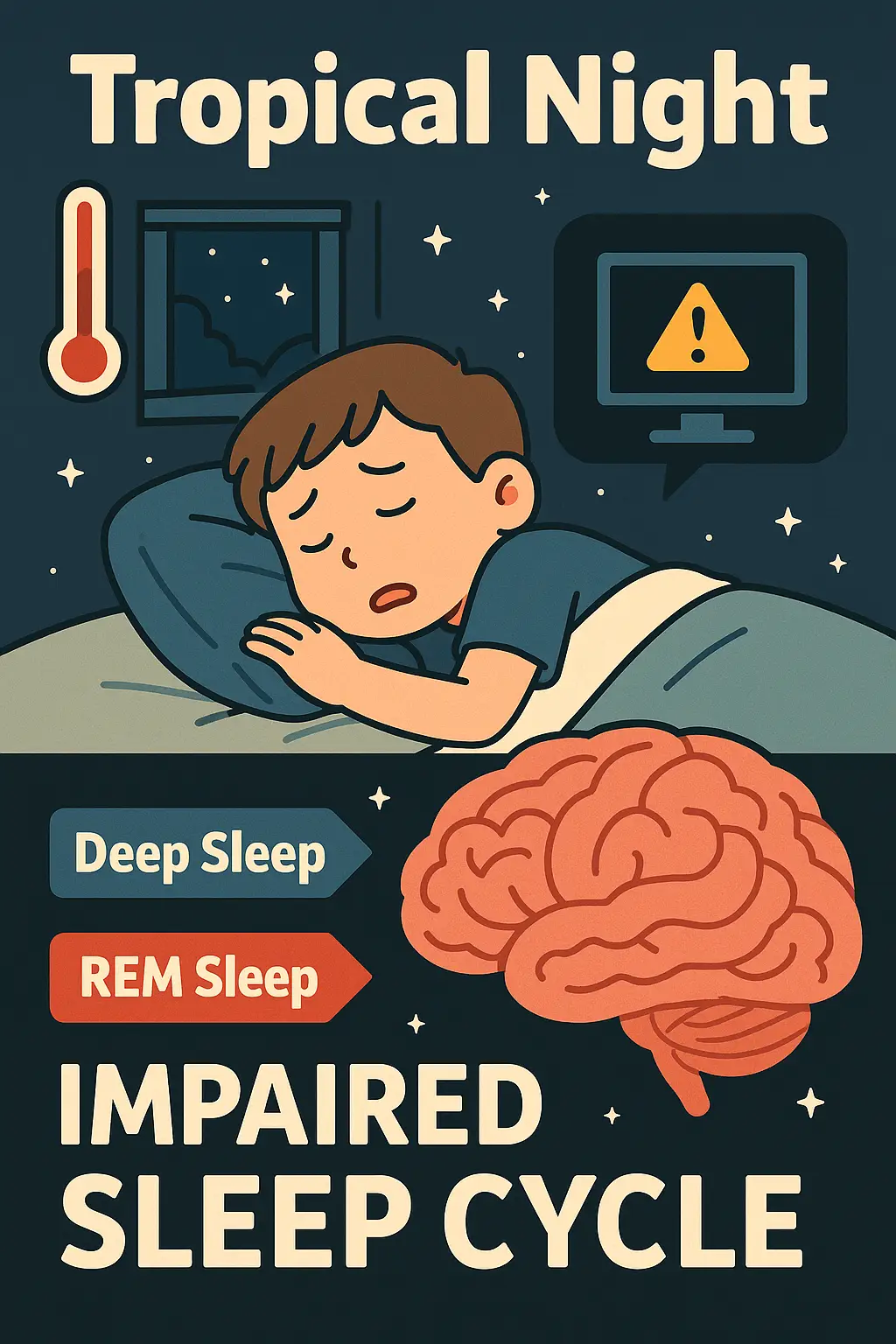 열대야는 뇌를 ‘미완성 상태’로 만든다