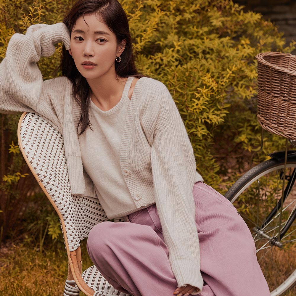 온앤온 홀터넥 랩가디건 SET NES2WD921