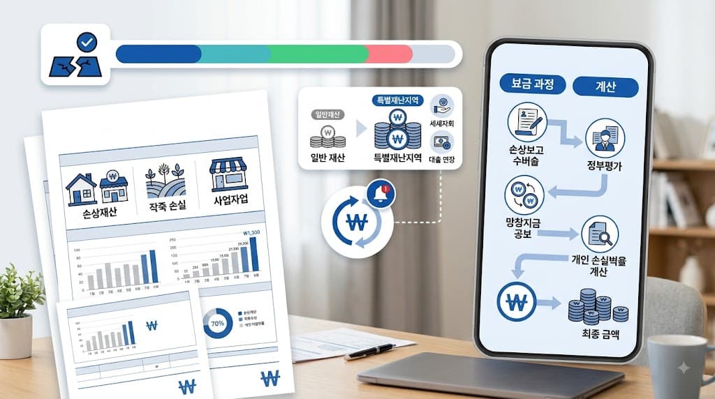 손실재산 지원 받는 이미지