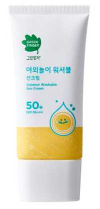 그린핑거 야외놀이 워셔블 선크림 SPF50+ PA++++, 80ml, 1개