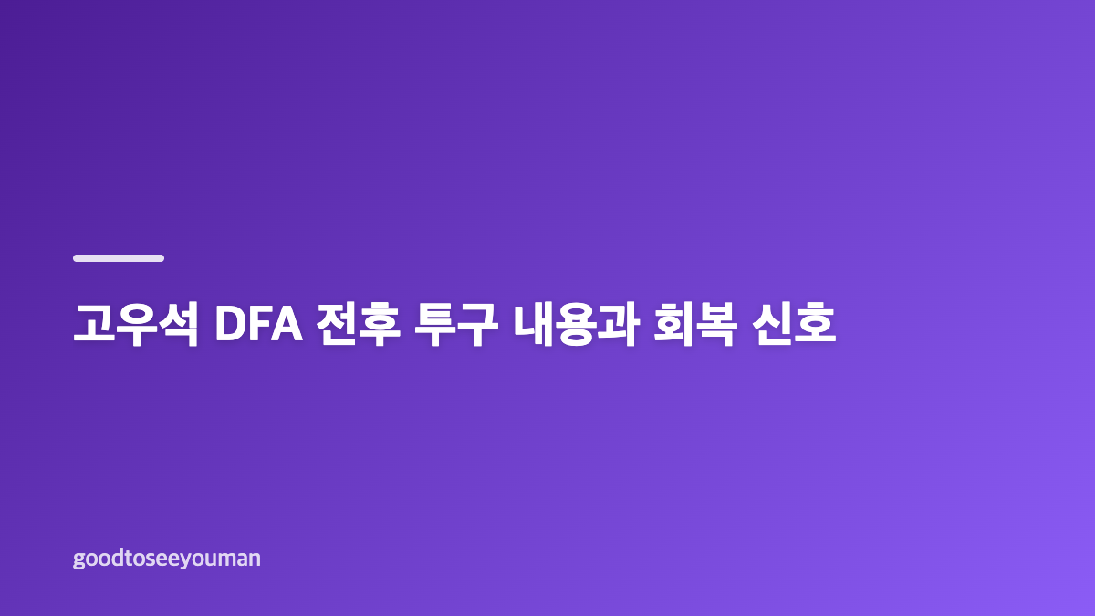 고우석 DFA와 미네소타 40인 로스터 변화