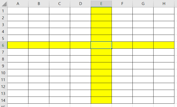 엑셀 선택 범위 표시하기