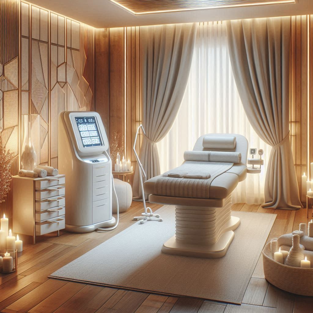 피부,체형관리 샵 배경