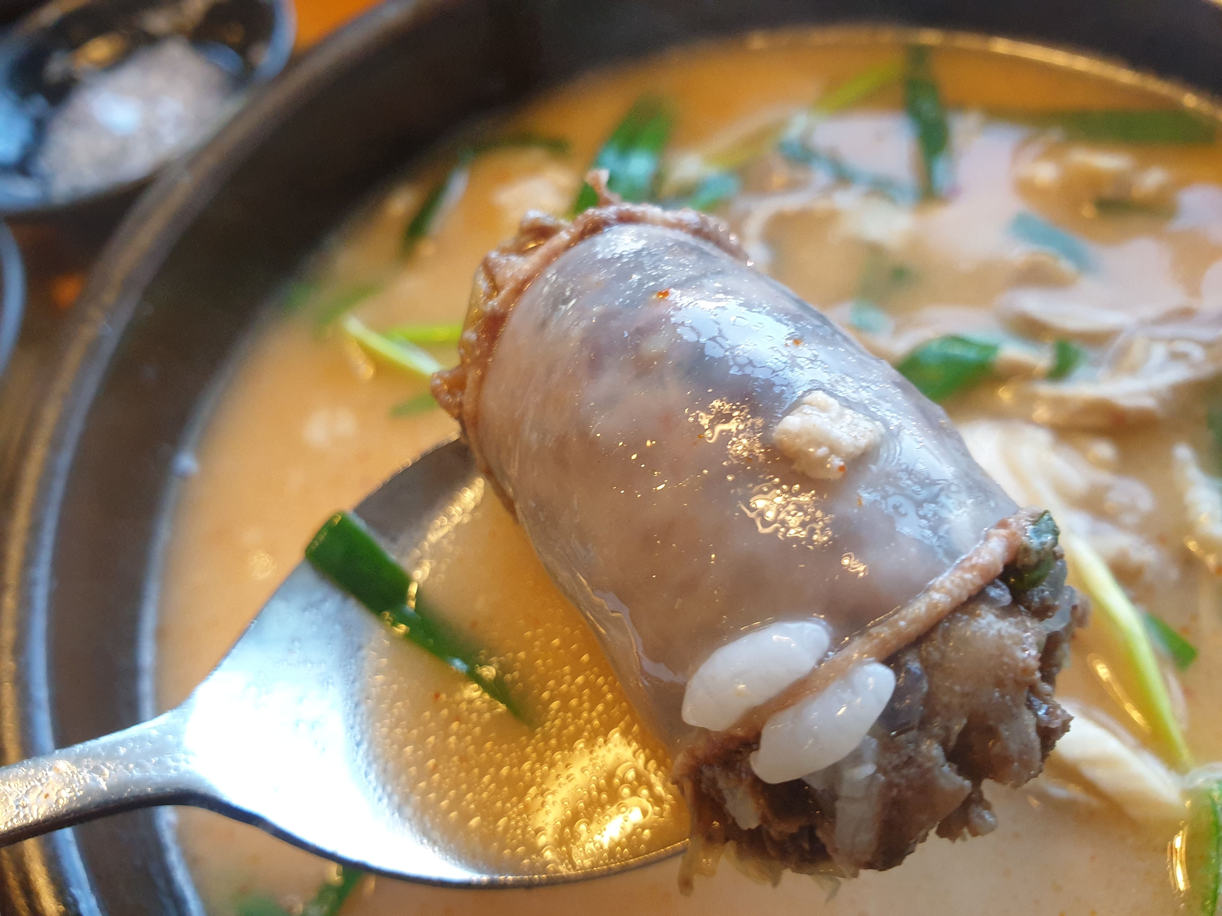 국밥안의 순대