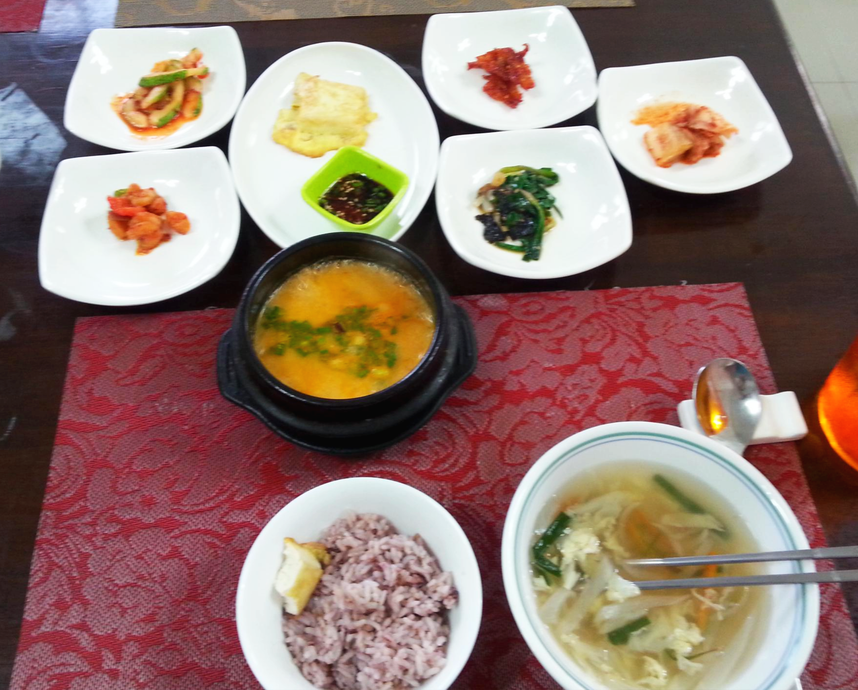 된장찌개와 계란국