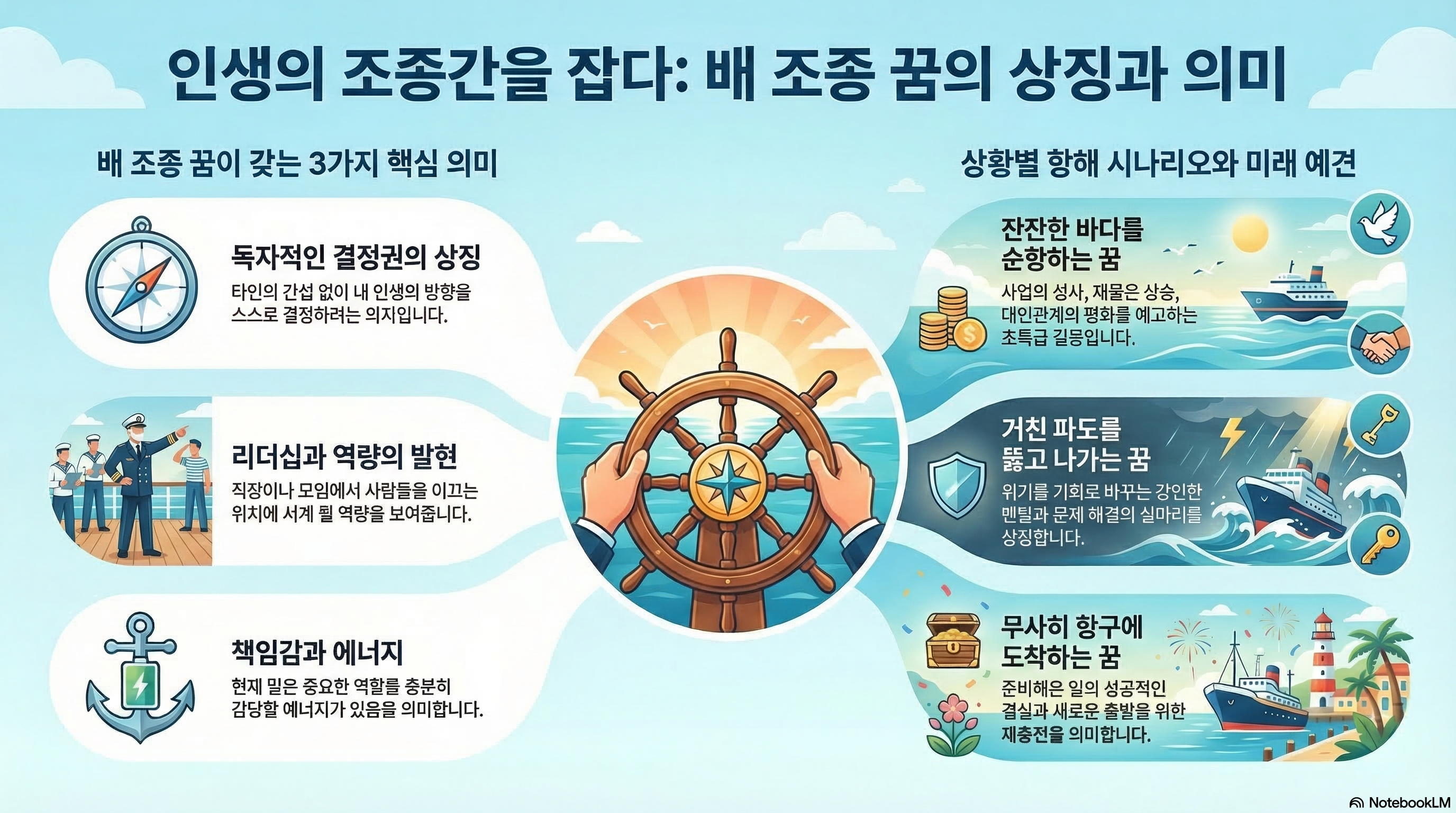 배를 운전하는 꿈