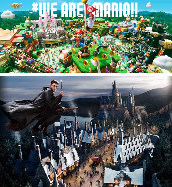 닌텐도월드와 해리포터 에어리어