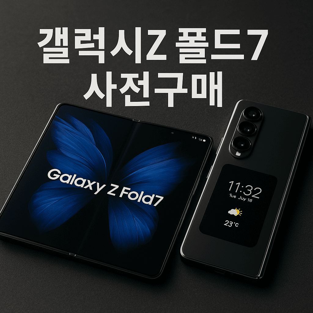 삼성 Z폴드7 사전예약|256GB를 512GB로 바꾸는 꿀팁