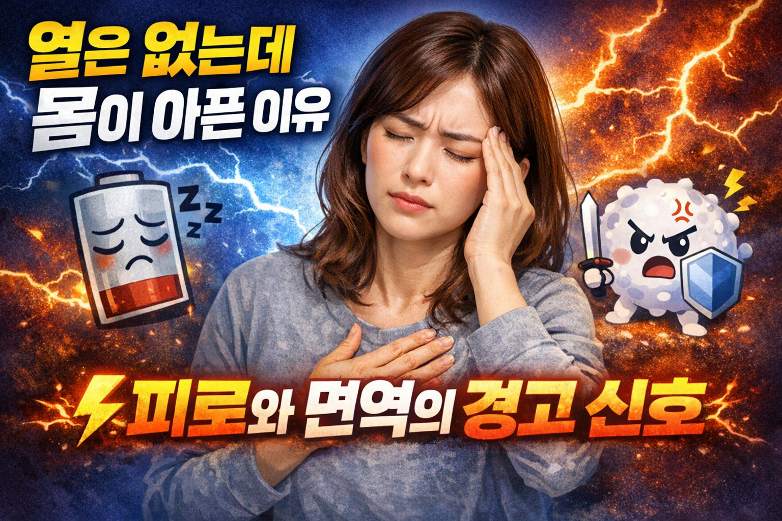 열은 없는데 몸이 아픈 이유