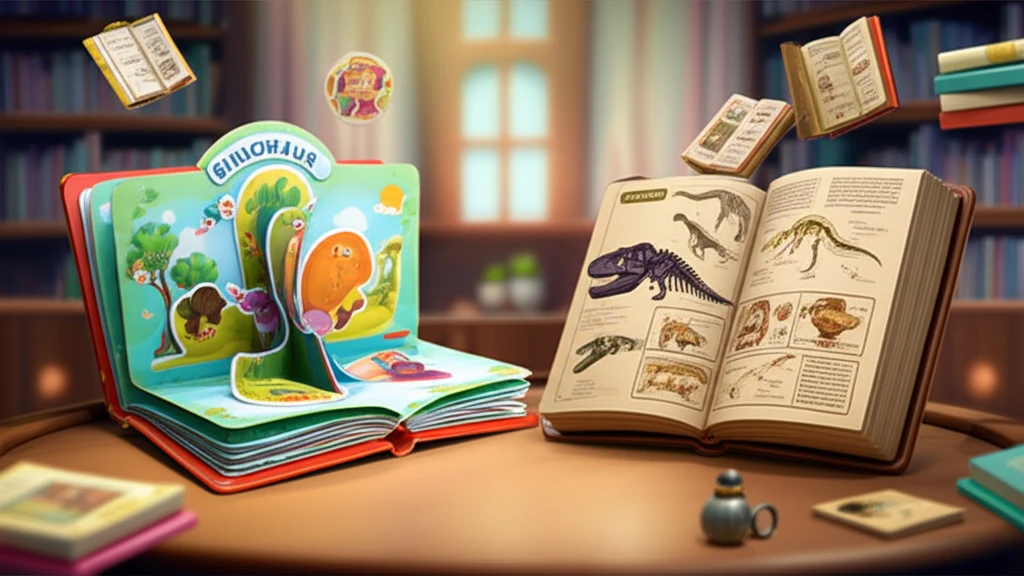 흥미진진한 공룡 세계 탐험: 도서 선