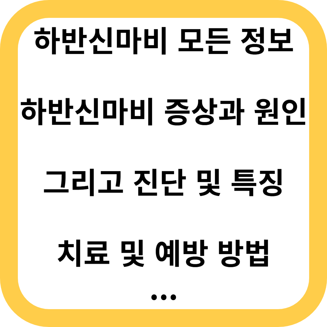하반신마비