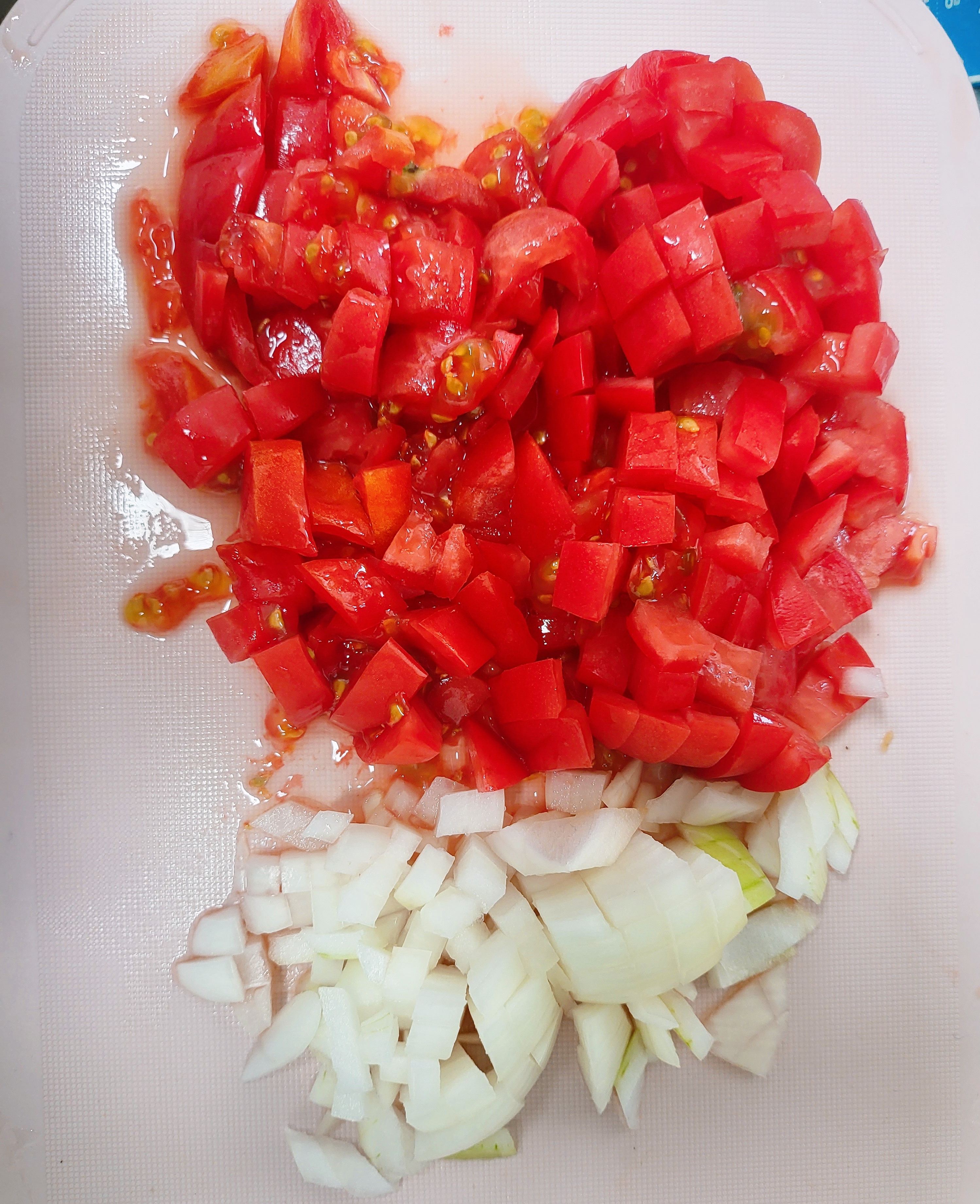 토마토 양파 썰기