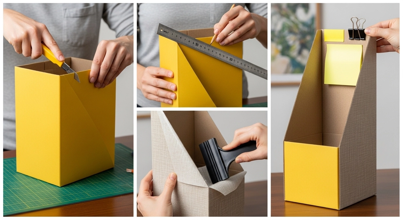 커피 믹스 박스 재활용 미니 파티션 만들기 + 구조 실험 기록