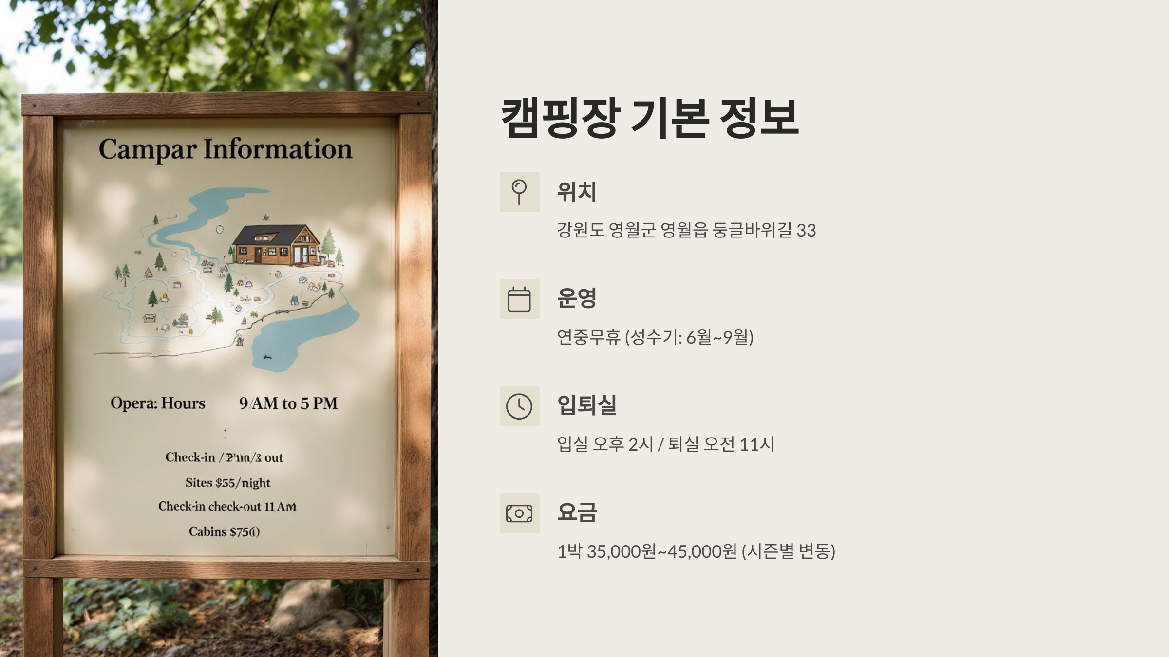 🏕️ 영월 동강오토캠핑장 : 자연 품에서 즐기는 힐링 캠핑!