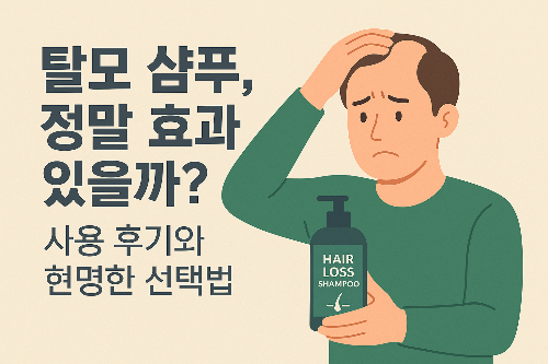 탈모샴푸 효과있을까?