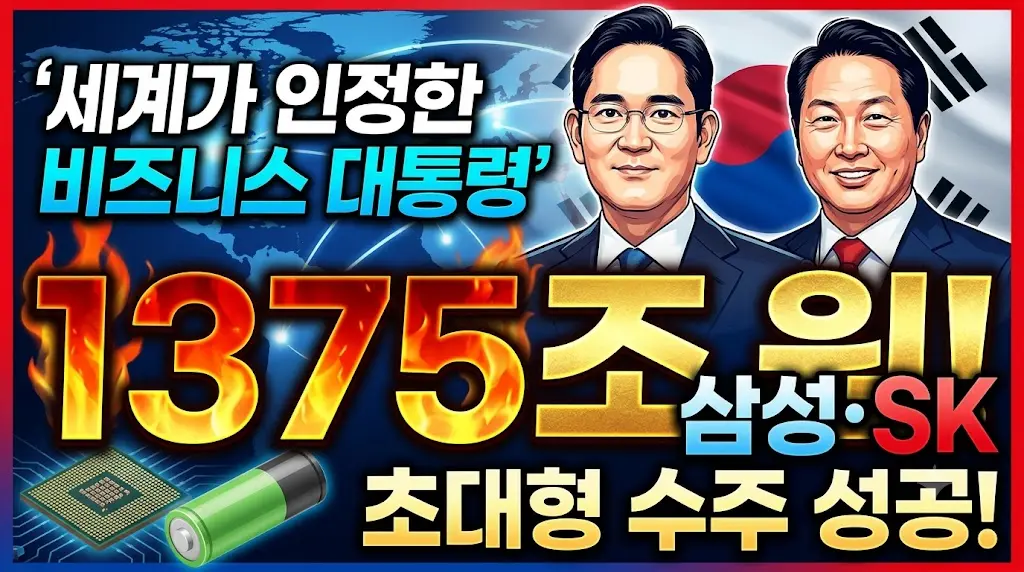 삼성&middot;SK 1375조 수주
세계가 인정한 비즈니스 대통령