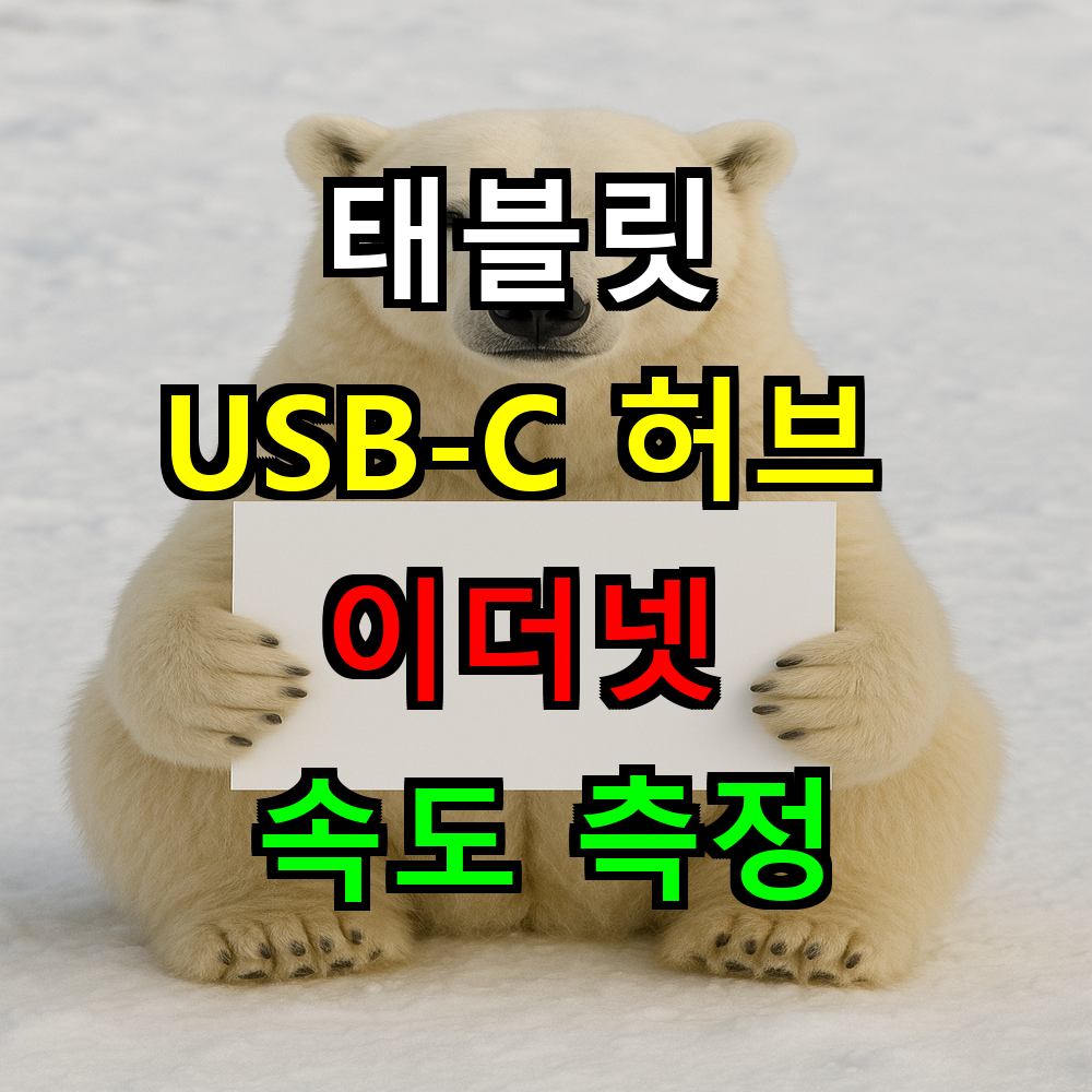 USB-C 허브 이더넷 속도 측정하는법? 실전 가이드