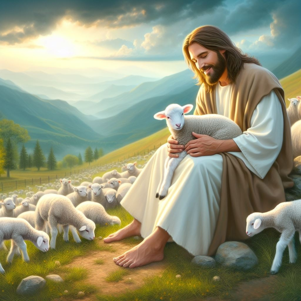 양을-돌보시는-예수님