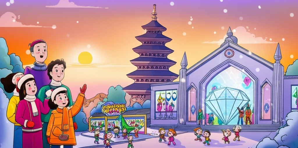 익산 교도소 세트장과 미륵사지 야간 ..