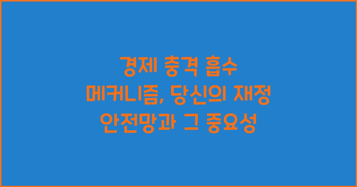 경제 충격 흡수 메커니즘