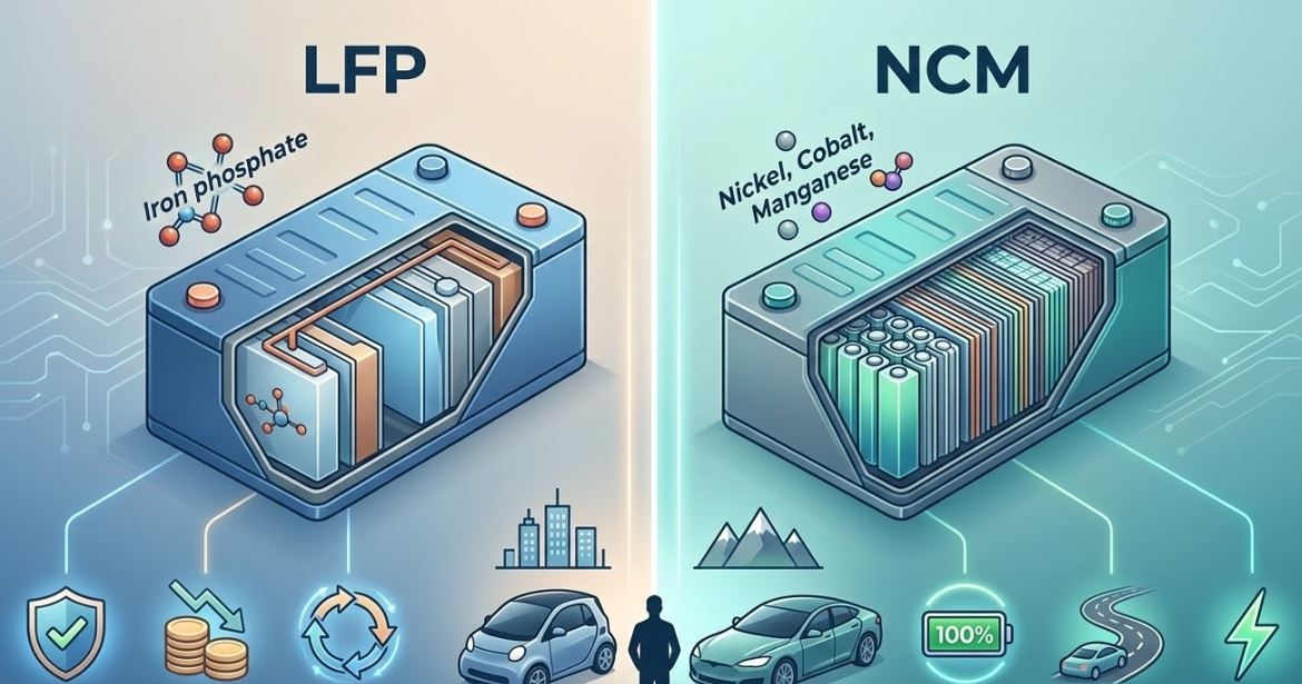LFP vs NCM 배터리 구조에 따른 비교 및 차이점 이미지