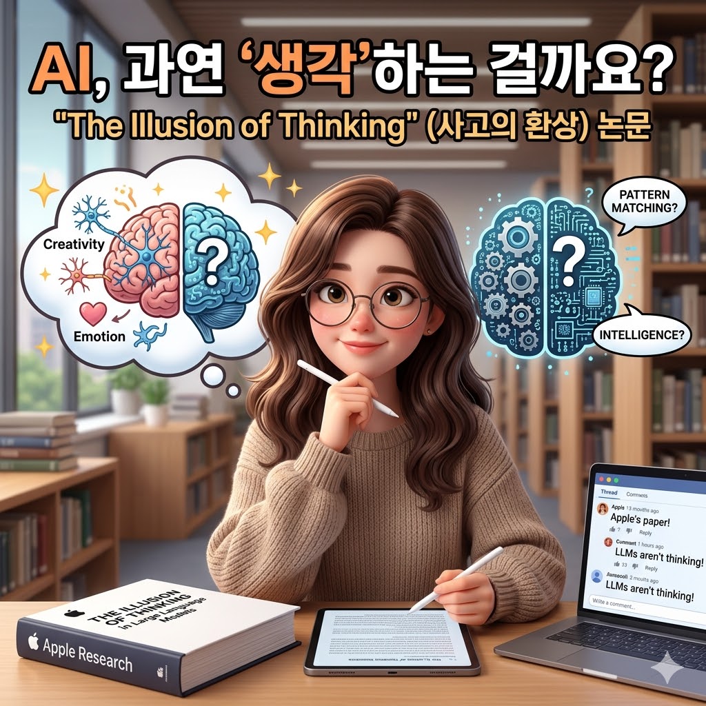 AI, 과연 '생각'하는 걸까요? "The Illusion of Thinking" (사고의 환상) 논문