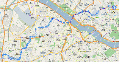 606번 버스 노선도