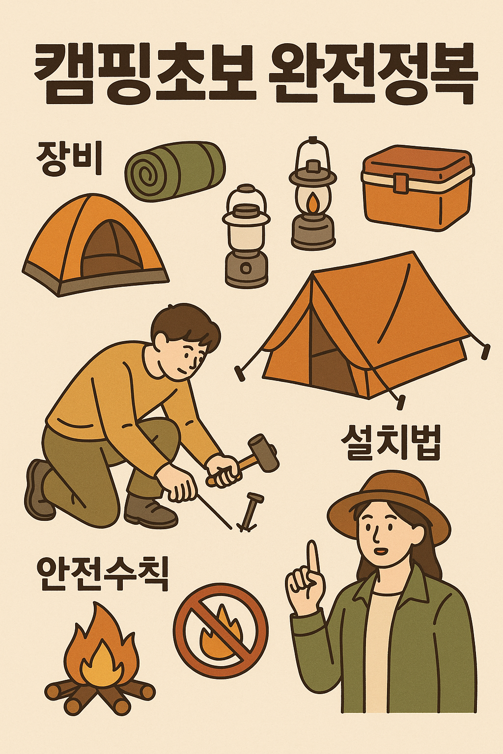 캠핑초보 완전정복에 대한 이미지