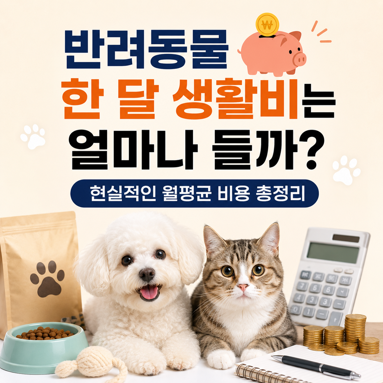 반려동물 한 달 생활비