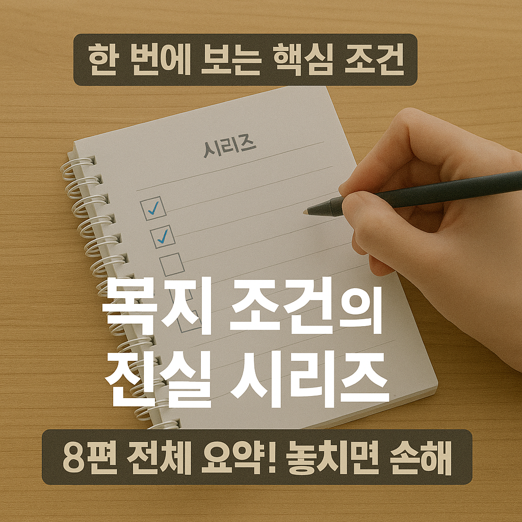 복지 조건의 진실 시리즈 모음집