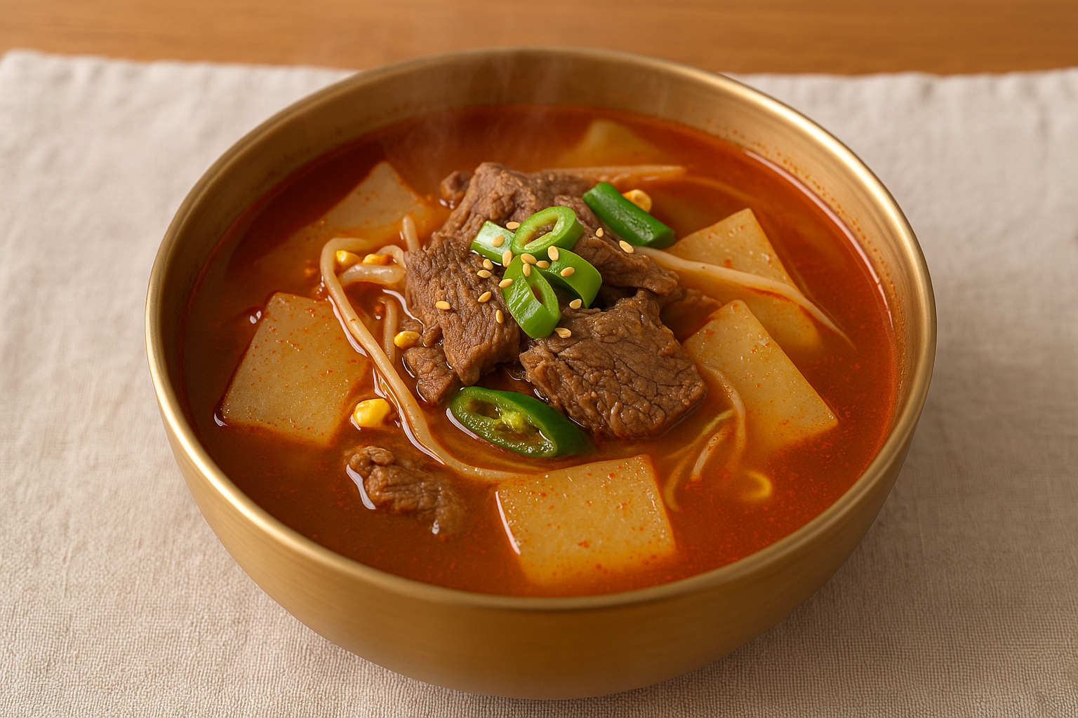 경상도식 얼큰 소고기무국