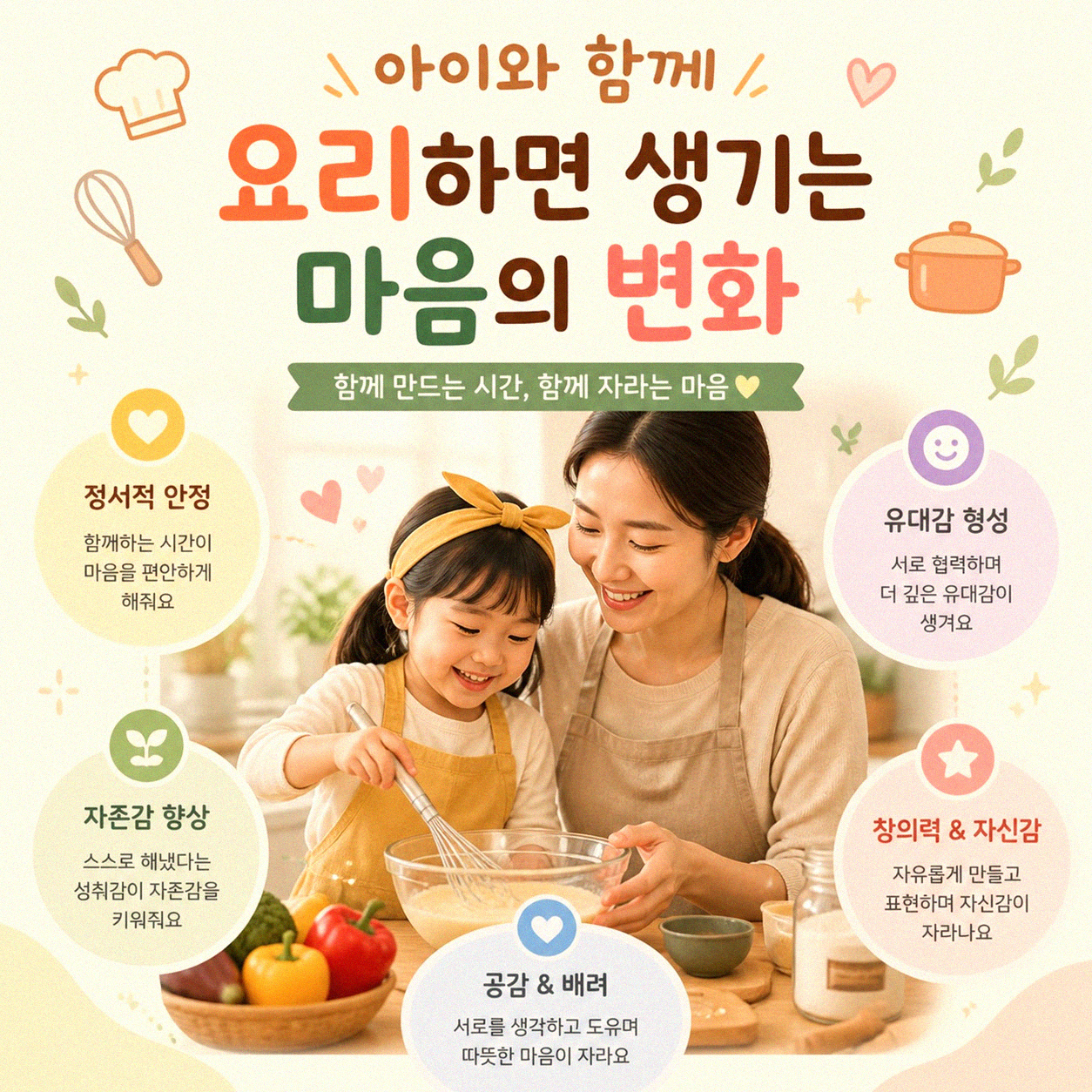 아이와 함께 요리하면 우리 집이 달라지는 이유