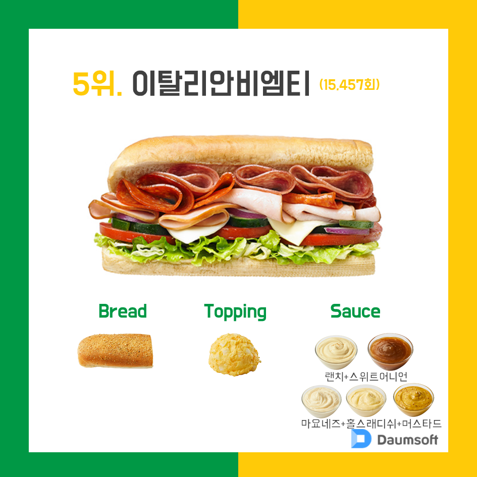 서브웨이 꿀조합